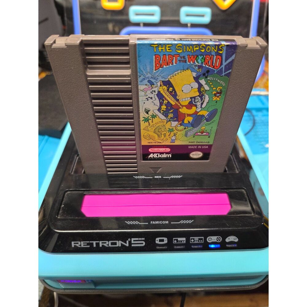The Simpsons Bart Vs The World for Nintendo NES / Nintendo Entertainment System
